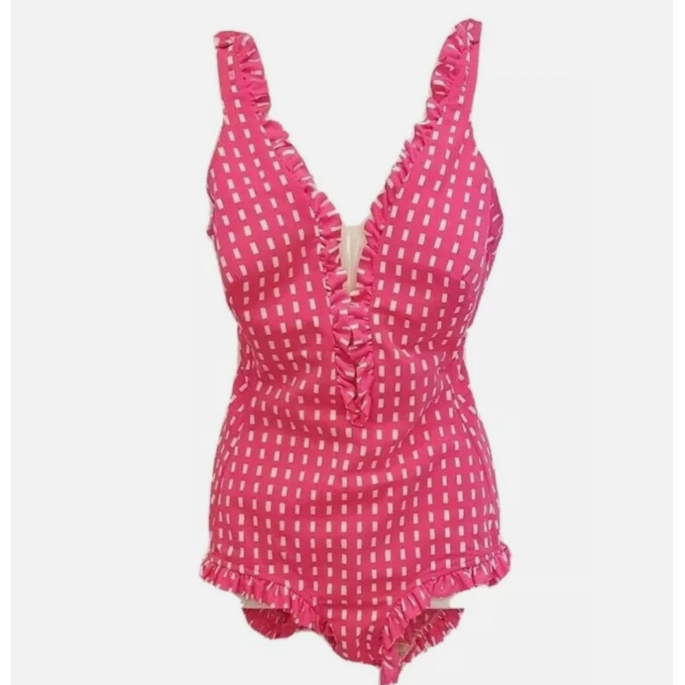 Vintage Perfection Fit by Roxanne 1 Piece Bathing Swim Suit Size 14/36C